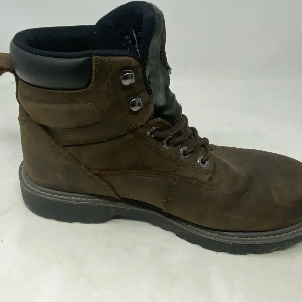 Wolverine Boots Mens Size 10M Brown Leather Waterproof Ankle Work Lace Up W10643